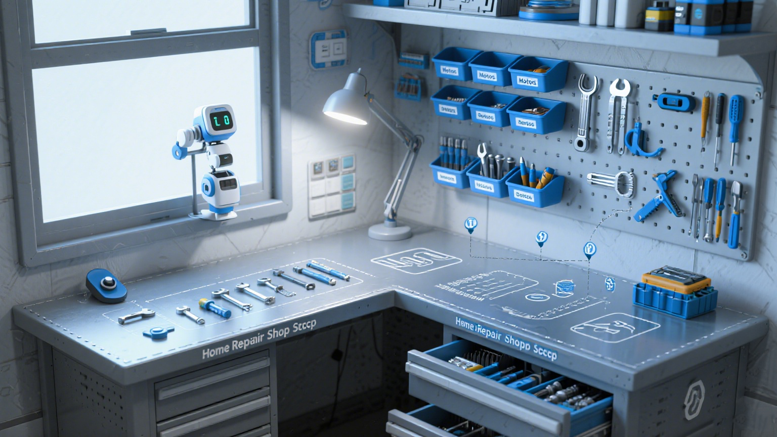 Comment aménager un atelier de réparation de robot lave vitres à la maison ?