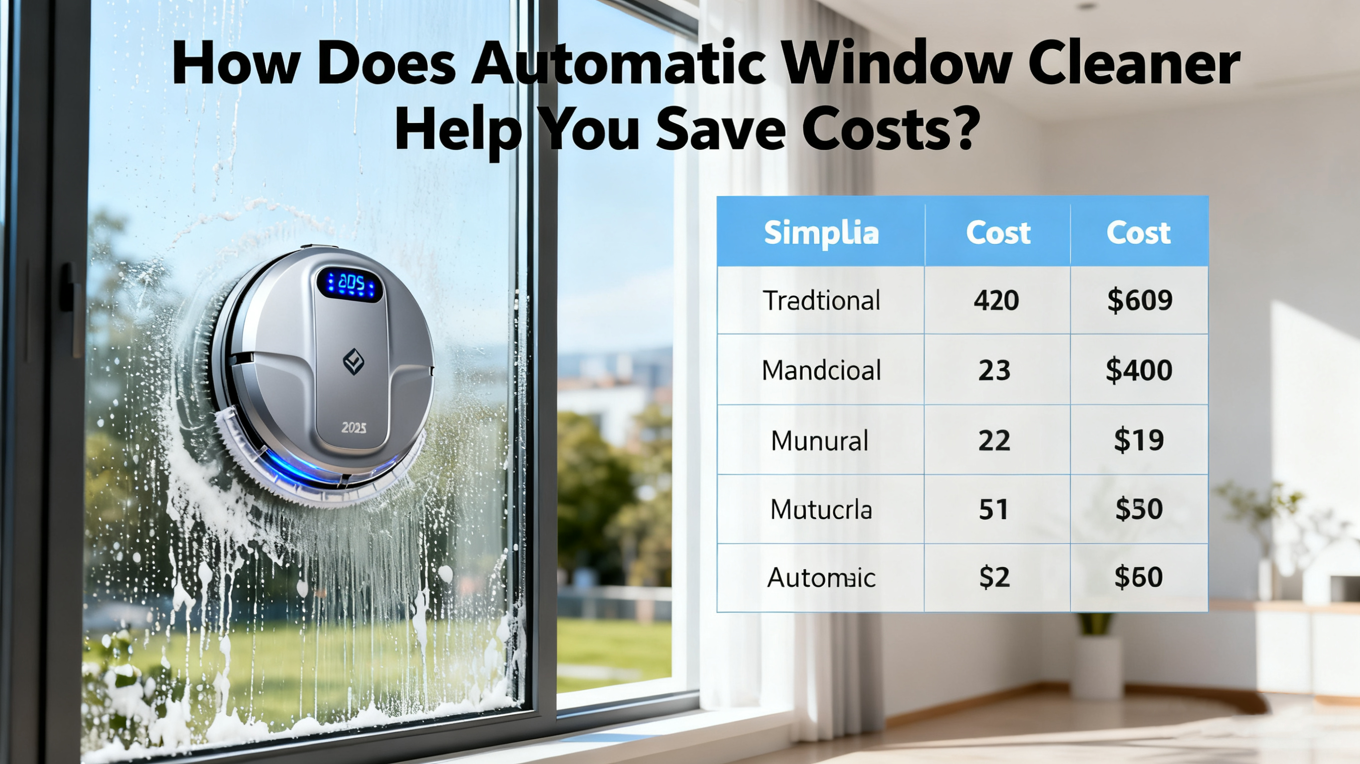 Comment le nettoyeur de vitres automatique vous aide-t-il à économiser des coûts ?