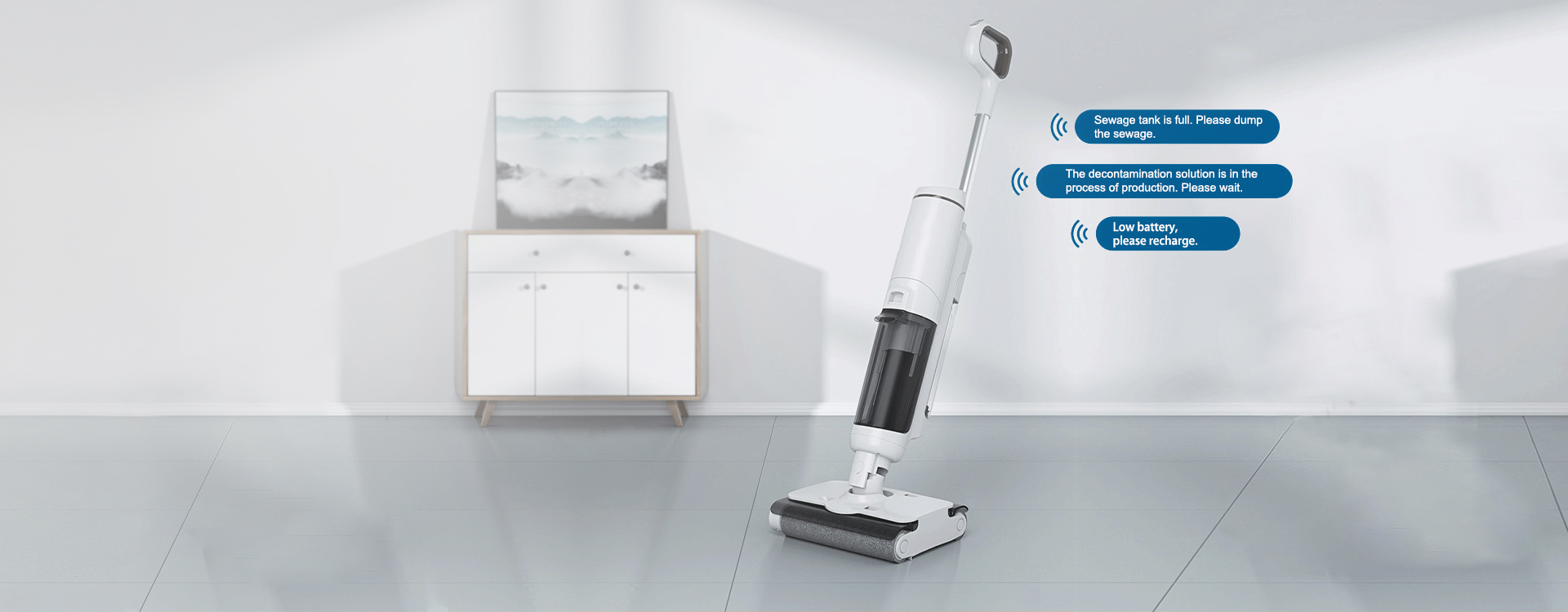 Aspirateur sec et humide intelligent Lincinco S7