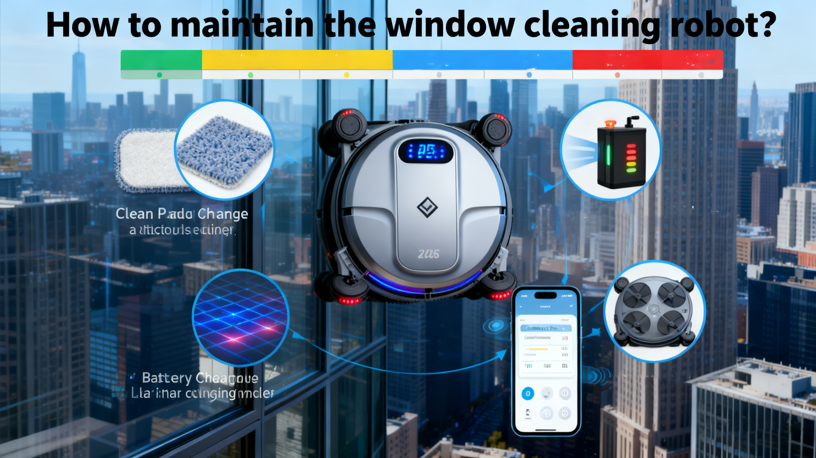 Comment entretenir le robot lave vitres ?