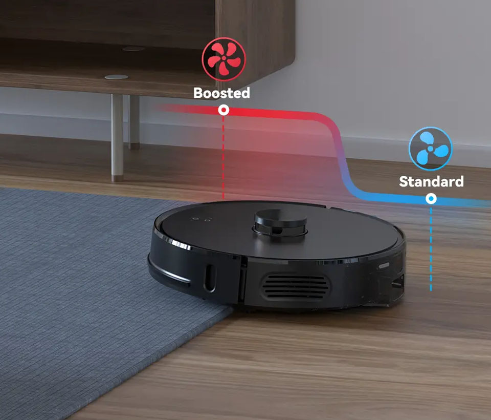 Aspirateur robot laser H50 Boost automatique de tapis