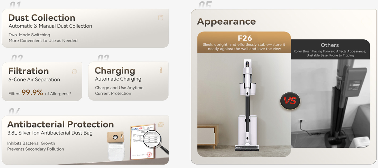 Aspirateur-balai de station