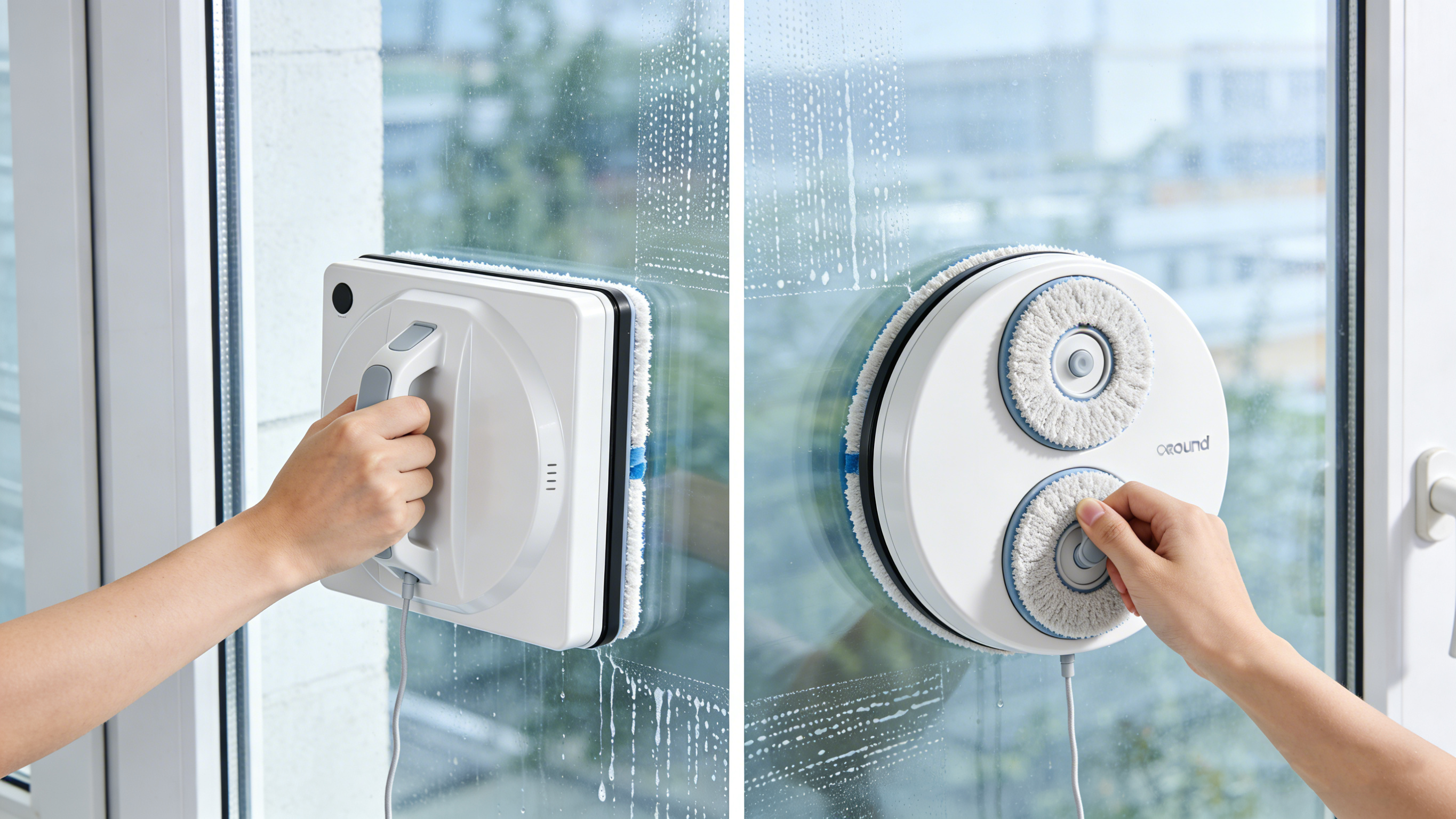 Nettoyant pour vitres rondes VS, Nettoyant pour vitres carr&eacute;es