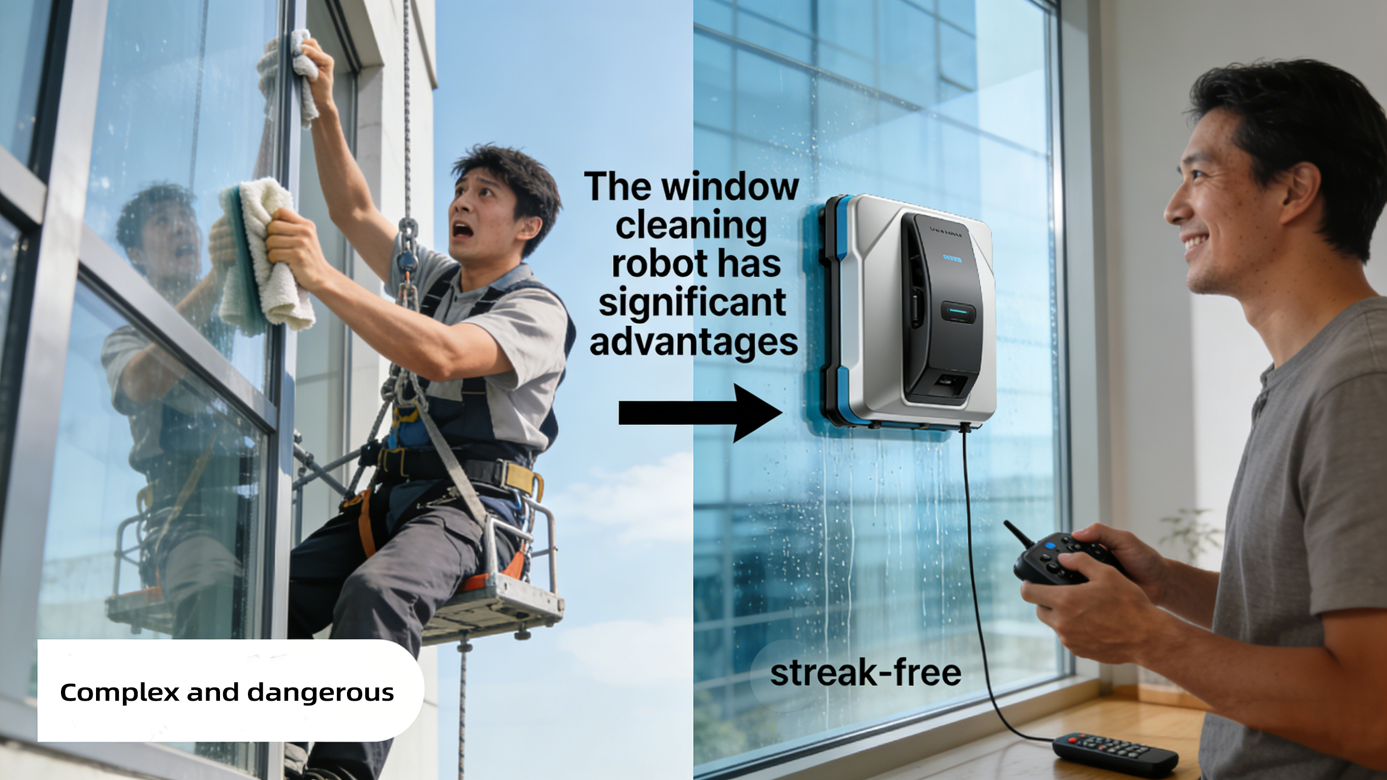 Le robot lave vitre pr&eacute;sente des avantages non n&eacute;gligeables