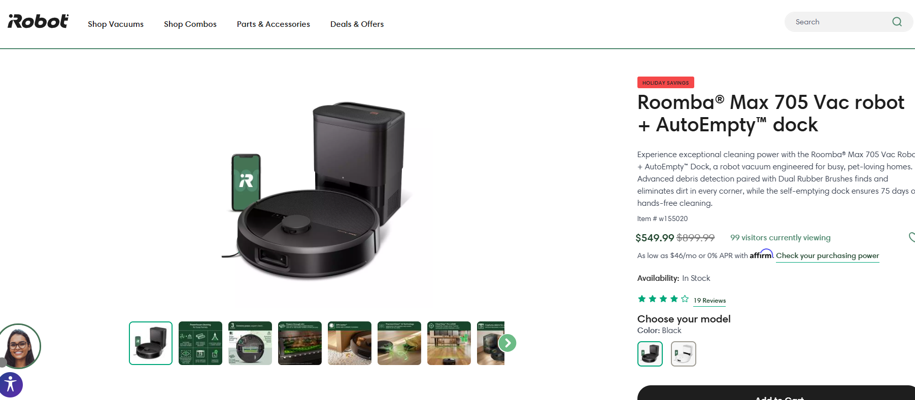 iRobot Roomba Max 705 VCA