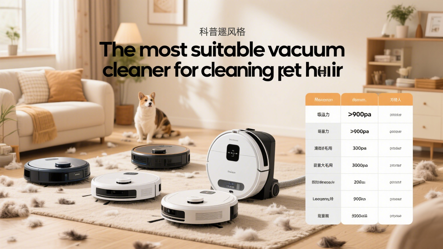 L'aspirateur le plus adapt&eacute; pour nettoyer les poils d'animaux