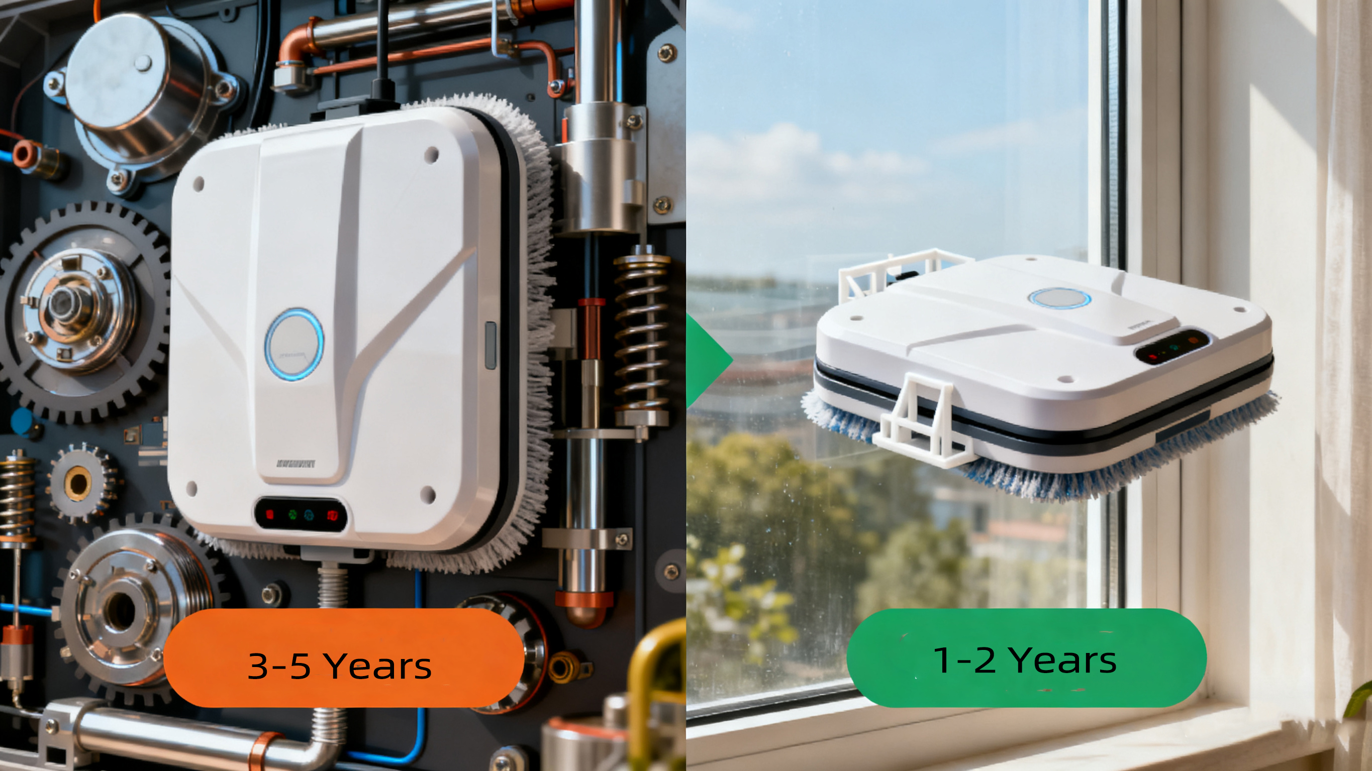 Combien de temps durent les robots lave-vitres ?