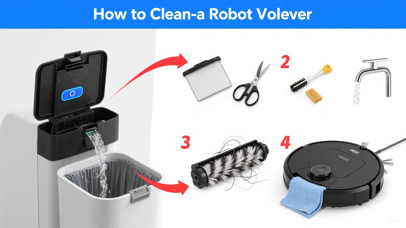 Comment nettoyer un robot aspirateur ?