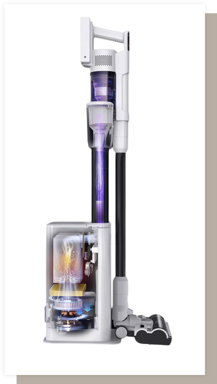 Aspirateur-balai de station