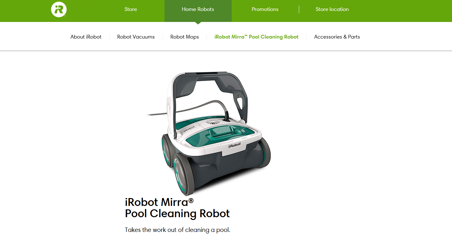 Robot nettoyeur de piscine iRobot