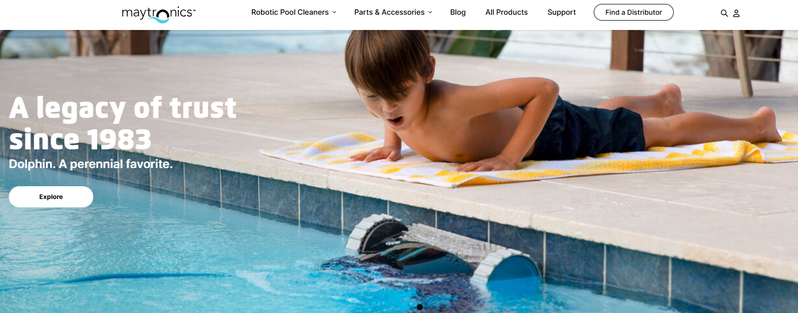 Robot nettoyeur de piscine Dolphin